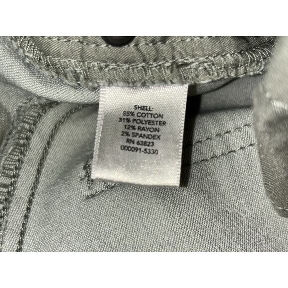 Christopher & Banks Khaki Green Tapered Straight Fit Mid Rise Stretchy Pants 16P - Picture 5 of 10